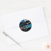 Sticker Rond Conception d'art moderne multi-panneaux d'ours Pan (Enveloppe)