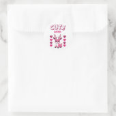 Sticker Rond conception d'autocollant de cerf mignon  (Sac)