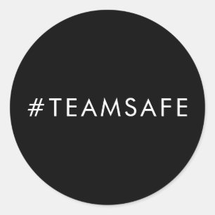 Sticker Rond Conception d'autocollant noir Team Vax Pro Vaccine