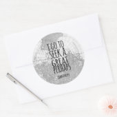 Sticker Rond Conception d'autocollants John Green Citation (Enveloppe)