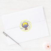 Sticker Rond conception de boule de cristal magique (Enveloppe)