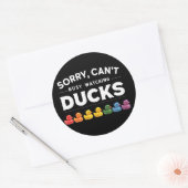 Sticker Rond Conception de canard en caoutchouc pour canard de (Enveloppe)