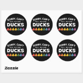 Sticker Rond Conception de canard en caoutchouc pour canard de (Feuille)
