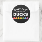 Sticker Rond Conception de canard en caoutchouc pour canard de (Sac)