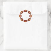 STICKER ROND CONCEPTION DE CERCLE DE FOOTBALL (Sac)