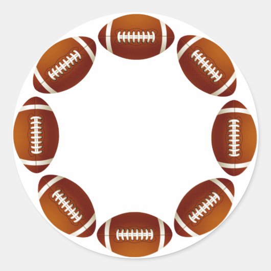 STICKER ROND CONCEPTION DE CERCLE DE FOOTBALL (Devant)