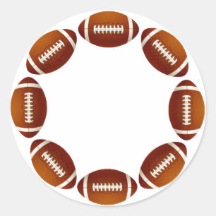 STICKER ROND CONCEPTION DE CERCLE DU FOOTBALL