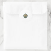 Sticker Rond Conception de chat mignon de lutin gremlin - Gobel (Sac)