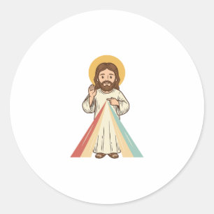 Sticker Rond Conception de chemise vectorielle de bénédiction r