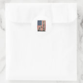 Sticker Rond Conception de chemise vectorielle du drapeau améri (Sac)