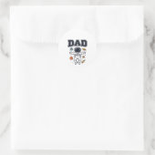 Sticker Rond Conception de chemise vectorielle espace astronaut (Sac)