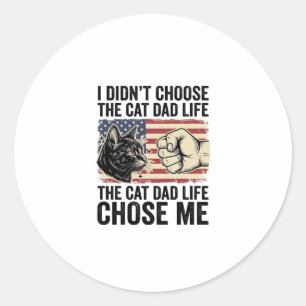 Sticker Rond Conception de chemise vectorielle patriotique Vint