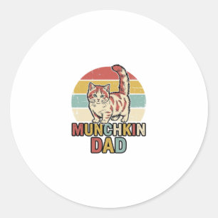 Sticker Rond Conception de chemise vectorielle pour papa Munchk