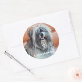 Sticker Rond Conception de chiens pour les amateurs de moules (Enveloppe)