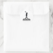 Sticker Rond Conception de citation motivationnelle (Sac)