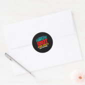 Sticker Rond Conception de citation sarcastique drôle (Enveloppe)