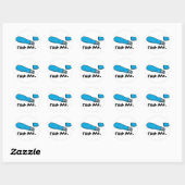 Sticker Rond conception de clé USB flash me (Feuille)