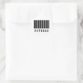 Sticker Rond conception de code-barres (Sac)