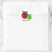 Sticker Rond Conception de compote de pomme (Sac)