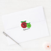 Sticker Rond Conception de compote de pomme (Enveloppe)