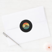 Sticker Rond Conception de cuttlefish mignonne pour hommes et f (Enveloppe)