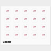 Sticker Rond Conception de détails subtils pour vous aimer dava (Feuille)