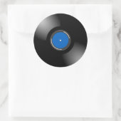 Sticker Rond Conception de disques vinyle (Sac)