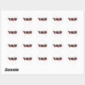 Sticker Rond conception de graffiti voyou (Feuille)