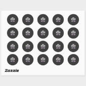Sticker Rond Conception de Halloween pour maman Spooktacular_1 (Feuille)