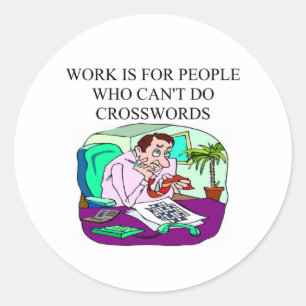 Sticker Rond conception de joueur scabble et de jeu de mots