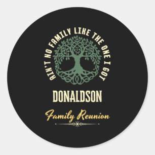 Sticker Rond Conception de jumelage Reunion Familiale 2025 - Do