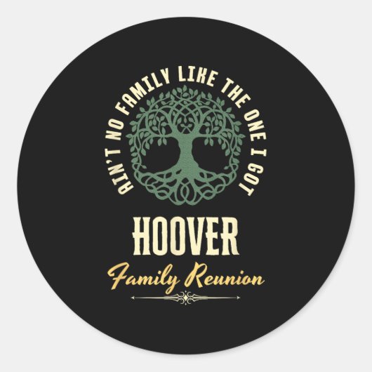Sticker Rond Conception de jumelage Reunion familiale 2025 - Ho (Devant)