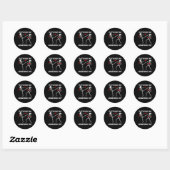 Sticker Rond Conception de kickboxing cool pour hommes femmes k (Feuille)