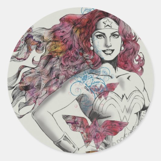 Sticker Rond Conception de la nature 4 (Devant)