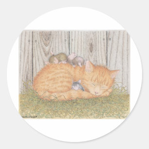 Sticker Rond Conception de la souris -