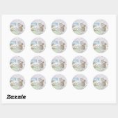 Sticker Rond Conception de la souris - (Feuille)