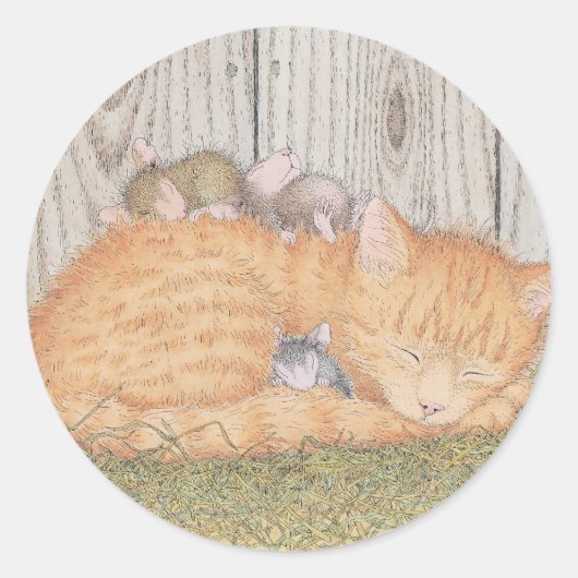 Sticker Rond Conception de la souris - (Devant)