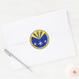 Sticker Rond Conception de l'avion