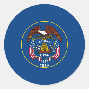 Sticker Rond Conception de l'indicateur d'état Utah