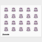 Sticker Rond Conception de Loco Plum (Feuille)