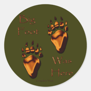 Sticker Rond Conception de l'ours pour les animaux et les anima