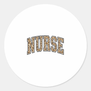 Sticker Rond Conception de maillot universitaire d'infirmière l