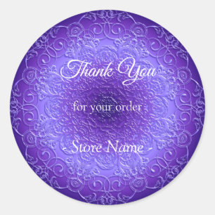 Sticker Rond Conception de Mandala ethnique