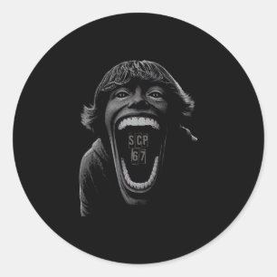 Sticker Rond Conception de mème Scp 67 Six Sept 6 7 6 7 1
