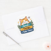 Sticker Rond conception de motivation (Enveloppe)