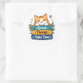 Sticker Rond conception de motivation (Sac)