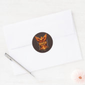 Sticker Rond Conception de motivation Dark Phoenix (Enveloppe)