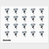 Sticker Rond Conception de motivation sans limites (Feuille)