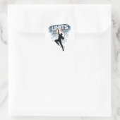 Sticker Rond Conception de motivation sans limites (Sac)