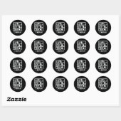 Sticker Rond Conception de nage mignonne - Manger Sleep nager R (Feuille)